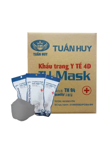 Khẩu Trang KF94 Tuấn Huy Xám Thùng 300 Cái